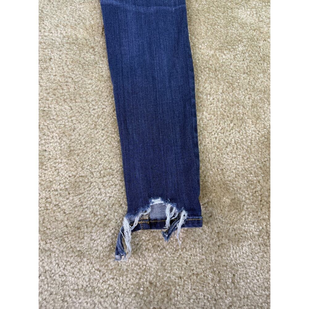 American Eagle Women Blue Super Stretch Jegging Distressed Size 2 Short C391 - Picture 5 of 16